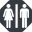 Normal, solid, octagon, man, woman, dot, toilets, pictogram, dot-50, men, wc, women, dot-toilets icon
