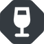 Normal, solid, octagon, glass, party, wine, champagne, glass-wine, drink, water, glass-wine-solid icon