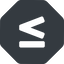 Normal, solid, octagon, symbol, less, math, mathematics, greater, than, greater-than, less-than, greater-than-equal, less-than-equal, comparison, inequality, mathematical, smaller, bigger, less-than-equal-solid, equal, maths icon