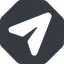 Up, normal, solid, octagon, message, paper, messaging, plane, airplane, aeroplane, submit, send, paper-plane, paper-plane-alt-solid icon