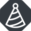 Normal, solid, octagon, new, party, birthday, hat, new-year, year, party-hat icon