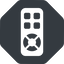 Up, normal, solid, octagon, remote, control, tv, television, remote-control, remote-control-solid icon