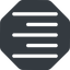 Up, right, normal, solid, octagon, text, align, alignment, editor, right-align, align-right icon
