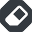 Normal, solid, octagon, remove, eraser, erase, rubber icon