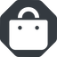 Normal, solid, octagon, shopping, cart, market, handbag, bag, bags, shopping-bag, shopping-bag-solid icon