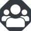 Normal, solid, octagon, users, group, people, team-solid, team, community icon