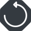 Up, normal, solid, octagon, arrow, reload, refresh, undo, redo, restore icon
