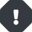 Normal, solid, octagon, mark, warning, exclamation, warning-solid, alert icon