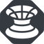 Up, normal, solid, octagon, wormhole, black-hole, hole, spacetime, interstellar, astrophysics, hyperspace, einstein, rosen, singularity, relativity, wormhole-solid icon