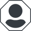 Thin, line, octagon, user, man, woman, person, user-circle-solid, auth, authentification icon