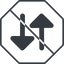 Thin, line, right, octagon, horizontal, mirror, arrow, prohibited, update, change, switch, select, revert, double, double-arrow, change-solid icon