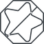 Thin, line, right, octagon, star, rate, rating, prohibited, star-thin, favorite icon