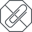 Thin, line, up, octagon, prohibited, paper, clip, attachment, paper-clip, paper-clip-alt, paper-clip-alt-thin icon