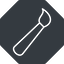 Thin, right, solid, octagon, horizontal, mirror, paint, brush, illustrate, drawing, painting, brush-thin icon
