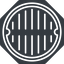 Thin, right, solid, octagon, manhole, sewer, sewer-manhole, metal, cover, manhole-thin icon