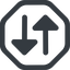 Line, right, wide, octagon, horizontal, mirror, arrow, update, change, switch, select, revert, double, double-arrow, change-solid icon
