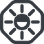 Line, right, wide, octagon, star, light, brightness, luminosity, intensity, brilliance, lighter, darker, dark, mode, Illumination, sun, shine, flash, ray, brightness-half, brightness-wide, brightness-wide-half icon