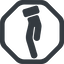 Line, right, wide, octagon, healthcare, help, care, gift, hand, giving, giving-hand, love, give, giving-hand-solid icon