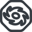 Line, up, wide, octagon, horizontal, mirror, galaxy, space, spiral, milky-way, milky, way, cosmos, celestial, stellar, universe, galactic, galaxy-wide icon