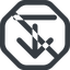 Line, down, wide, octagon, upload, uploaded, uploading, prohibited, upload-wide icon