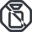 Line, left, wide, octagon, horizontal, mirror, youtube, video, prohibited, camera, film, movie, videocamera, videocamera-wide icon