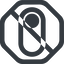 Line, right, wide, octagon, horizontal, mirror, setting, prohibited, apple, on, off, ios, switch, button, radio, switch-wide icon