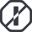 Line, right, wide, octagon, minus, remove, sub, substract, prohibited, collapse, minus-solid, -, less icon
