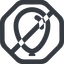 Line, wide, solid, octagon, horizontal, mirror, prohibited, balloon, party, birthday, carnival, helium, balloons, balloon-wide icon