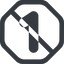 Line, wide, octagon, prohibited, number, font, one, digit, one-wide, 1 icon