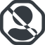 Line, wide, octagon, user, man, woman, person, prohibited, user-circle-solid, auth, authentification icon