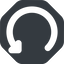 Down, wide, solid, octagon, wait, load, update, reload, refresh, restore, change icon