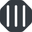Right, wide, solid, octagon, three, menu, collapse, bars, bar, expand, list, three-bars-wide, burger, hamburger icon