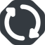 Wide, solid, octagon, horizontal, mirror, spin, wait, load, loading, waiting, update, reload, refresh, loader, change icon