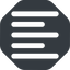 Up, left, wide, solid, octagon, text, align, left-align, alignment, editor, left-align-wide, align-right icon