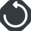 Up, wide, solid, octagon, arrow, reload, refresh, undo, redo, restore, undo-wide icon