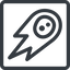 Line, down, normal, square, star, space, asteroid, meteoroid, impact, nasa, esa, jaxa, shooting, shooting-star, c-type, s-type, m-type, neo icon