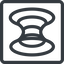 Line, down, normal, square, wormhole, black-hole, hole, spacetime, interstellar, astrophysics, hyperspace, einstein, rosen, singularity, relativity icon
