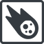 Line, left, normal, square, star, space, asteroid, meteoroid, impact, nasa, esa, jaxa, shooting, shooting-star, c-type, s-type, m-type, neo, asteroid-solid icon