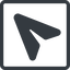Line, left, normal, square, message, paper, messaging, plane, airplane, aeroplane, submit, send, paper-plane, paper-plane-alt-solid icon