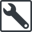 Line, left, normal, square, spanner, wrench, tool, mechanics, mechanical, repair, spanner-solid icon