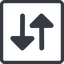 Line, right, normal, square, horizontal, mirror, arrow, update, change, switch, select, revert, double, double-arrow, change-solid icon