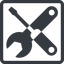 Line, right, normal, square, horizontal, mirror, building, spanner, wrench, tool, screwdrive, construction, fix, tools, tools-alt-solid icon