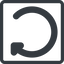 Line, right, normal, square, horizontal, mirror, wait, load, update, reload, refresh, restore, change icon