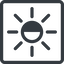Line, right, normal, square, star, light, brightness, luminosity, intensity, brilliance, lighter, darker, dark, mode, Illumination, sun, shine, flash, ray, brightness-half icon