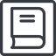 Line, normal, square, horizontal, mirror, book, note, notebook, library, title, book-title icon