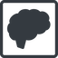 Line, normal, square, horizontal, mirror, side, human, idea, brain, intelligence, brain-side-solid, brain-side, synapse, neuron, memory icon