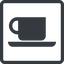 Line, normal, square, horizontal, mirror, shop, cup, dot, pictogram, dot-50, coffee, tea, coffee-shop, dot-coffee-shop icon
