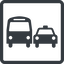 Line, normal, square, horizontal, mirror, car, vehicle, transport, bus, dot, ground, transportation, ground-transportation, dot-ground-transportation icon