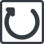 Line, normal, square, horizontal, mirror, wait, load, update, reload, refresh, restore, change icon