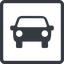 Line, up, normal, square, car, front, vehicle, transport, car-front-small icon
